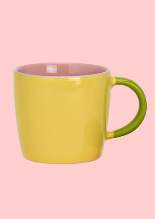 Stoneware mug Yellow