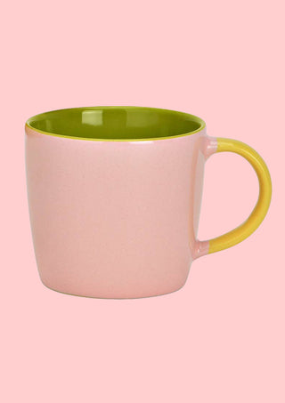 Stoneware mug Pink