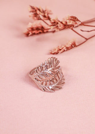 Leafy Ring Silver