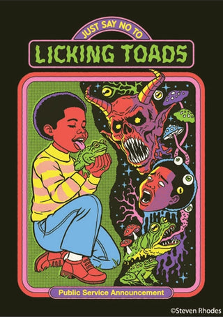 Licking Toads Magnet By Steven Rhodes