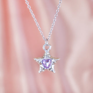 Lilac Gleaming Star Necklace