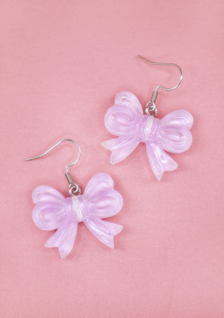 Glittery Bow Earrings