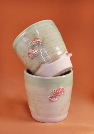 Mushroom mugs by Luminousloke