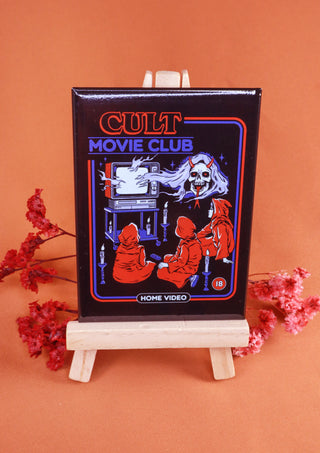 Cult Movie Club Magnet by Steven Rhodes