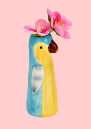Parrot Vase Blue