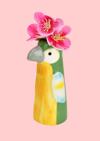 Parrot Vase Green