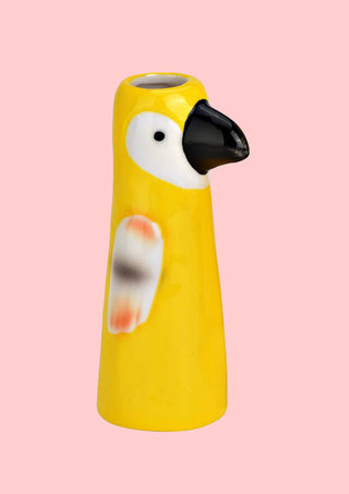 Parrot Vase Yellow
