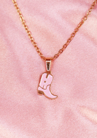 Tiny Cowboy Boot Necklace