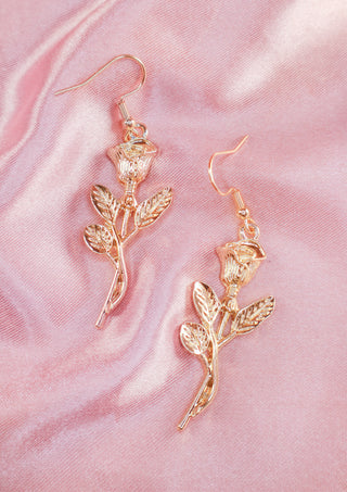 Golden Rose Earrings