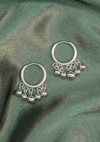 Dangly Beads Hoops