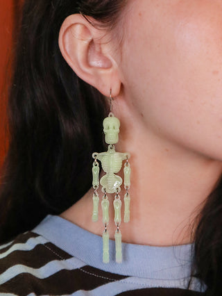 Glow in the dark skeleton Earrings