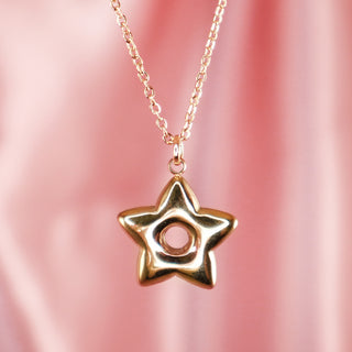 Chunky Gold Star Necklace