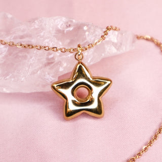 Chunky Gold Star Necklace