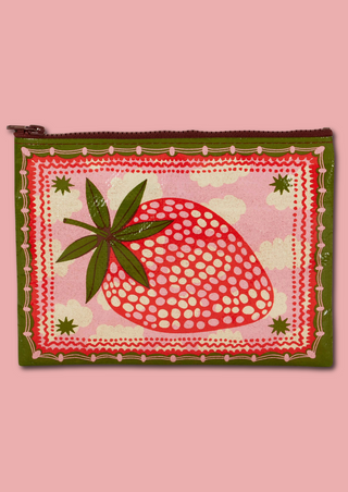 Zipper Pouch - Strawberry Clouds
