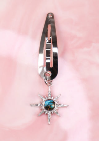 Celestial Sun Charm Hair Clip
