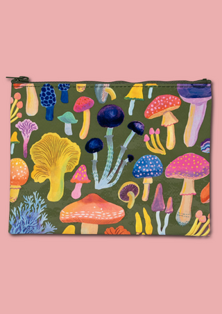 Zipper Pouch - Mushrooms