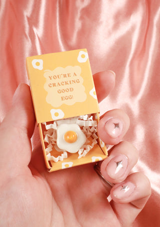 Tiny Matchbox Ceramic Token Egg