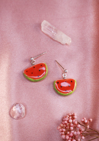 Watermelon Slice Earrings