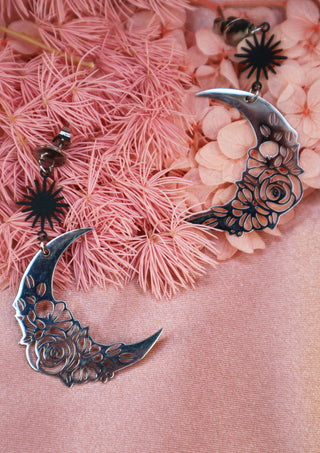 Flower Moon Crescent Earring (Limited Edition)