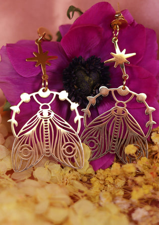 The All Seeing Golden Moth Earrings (Limited Edition)