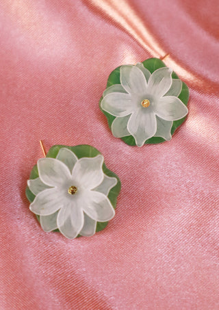 Water Lily Earrings [ONLINE EXCLUSIVE] Forever Blossom Collection