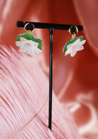 Water Lily Earrings [ONLINE EXCLUSIVE] Forever Blossom Collection