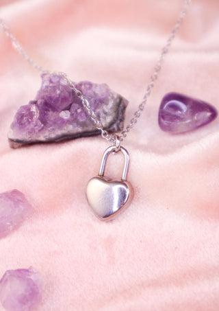 Heart lock necklace