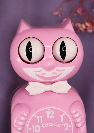Pink Satin Kitty Cat Klock
