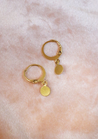 Tiny coin mix & match earring