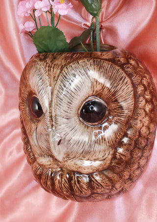 Big tawny owl wallvase