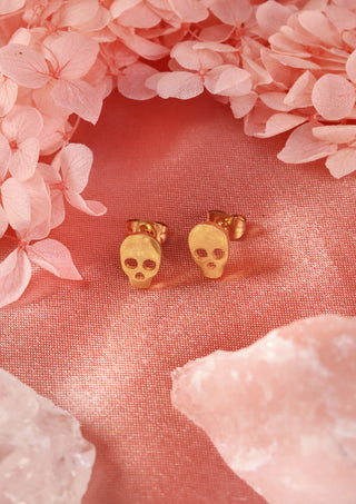 Golden Skull stud earrings