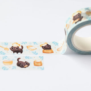 Baking time with cats washi tape by Birdie Tam
